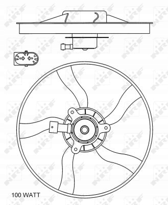 фото №10, Вентилятор двигуна 47070 nrf