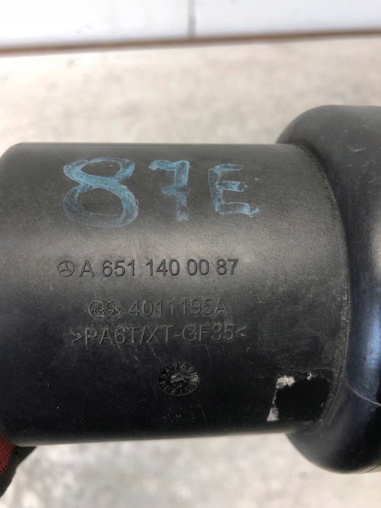 фото №4, Труба шланг інтеркулер mercedes w204