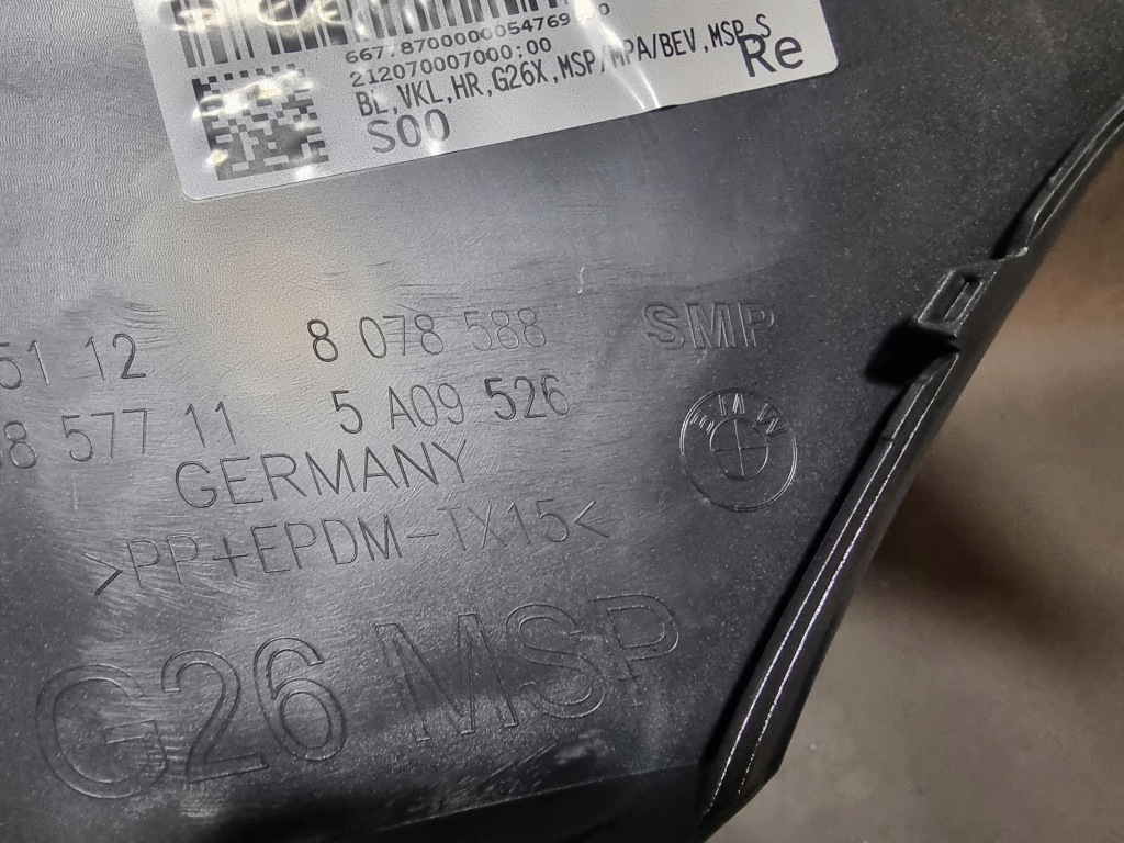 Bmw 4 g26 уголок бампера правый задняя oryg Цена