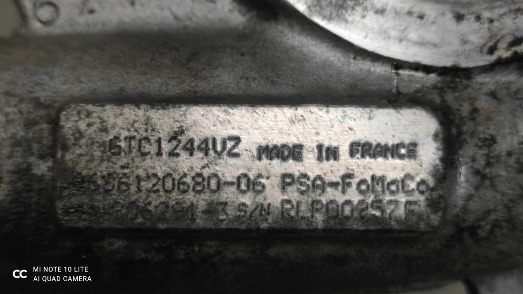 фото №5, Turbo турбина ford c-max ii 1.6 tdci 116km