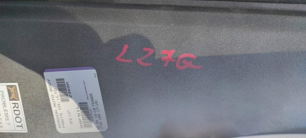 фото №15, Audi a4 b9 крила лівий перед передній lz7g lift 19-