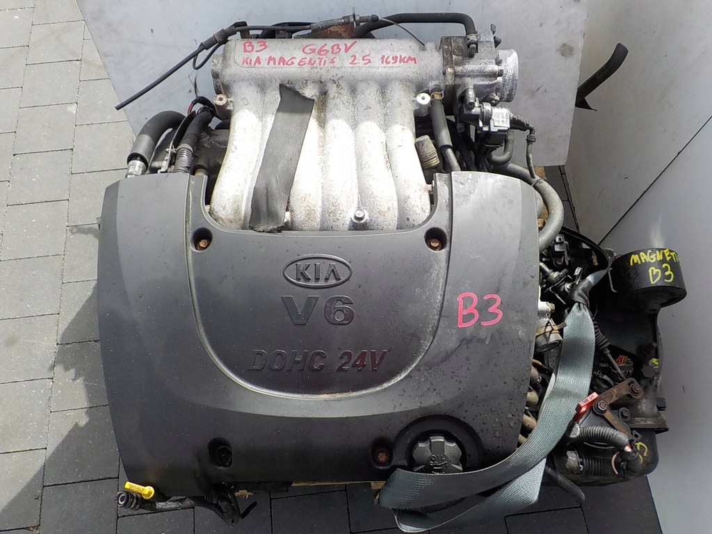 фото №9, Kia magentis optima 03r 2.5 v6 169km двигатель g6bv kompletny