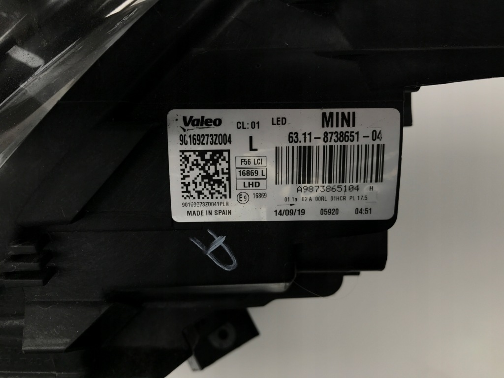 Mini f55 f56 f57 ліва фара перед full led рестайлінг  18 в Україні