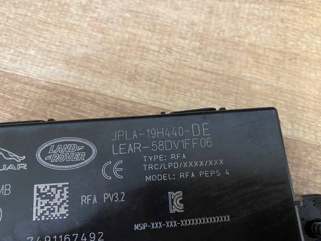 фото №4, Модуль блок управления rfa сигнализация land rover discovery l462 оригинальный номер jpla-19h440-de