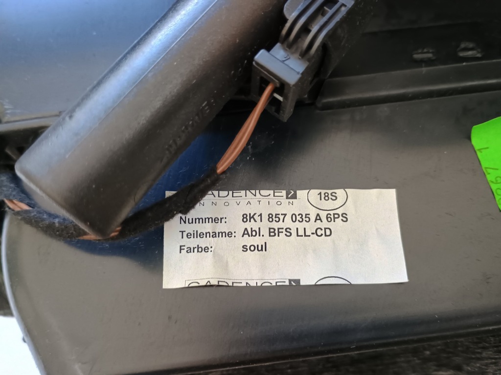 фото №9, Audi a4 b8 a5 8t бардачок пасажира eu soul 8k1857035a