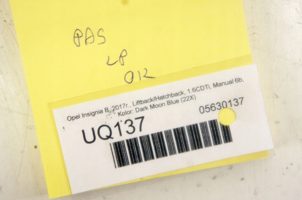 фото №10, Uq137 opel insignia b ^ pas безпеки лівий перед 23465047 europa