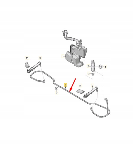 фото №1, Audi q3 f3 sportback омыватель система шланг 83a955970a original