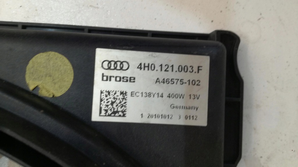 фото №9, Audi a8 4h корпус вентилятор 4h0121003f