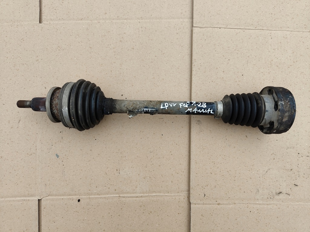 фото №1, Привідний вал ліва перед vw fox 1.2 6v механічна коробка передач 5-biegów