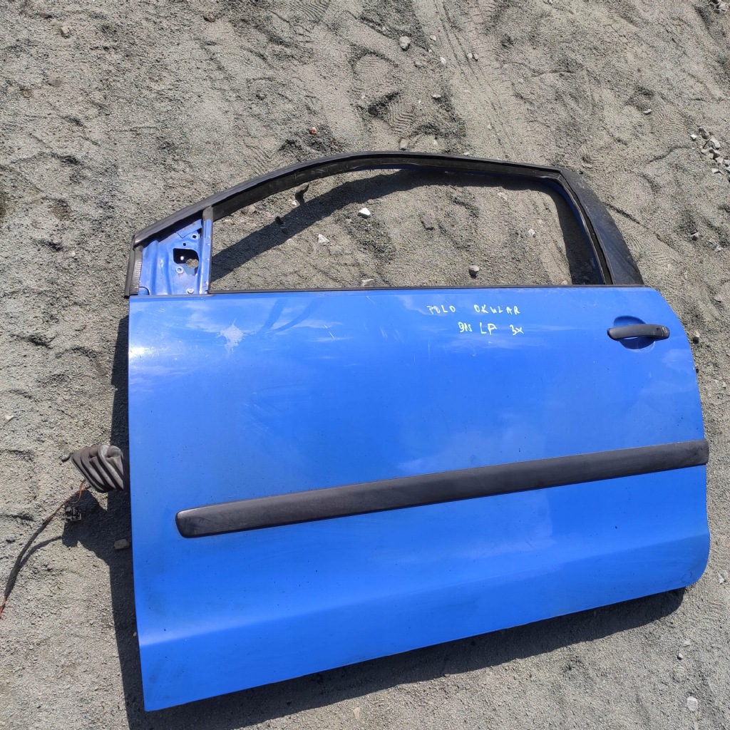 фото №1, Дверь левая левый перед vw polo 4 9n панель фары 3x дверь