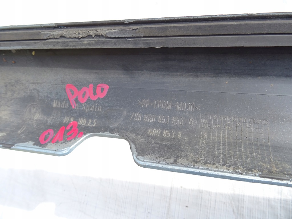 фото №11, Поріг молдинг поріг права vw polo v 5 6r0853856b