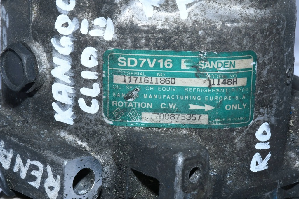 фото №5, Компрессор кондиционера 7700875357 renault clio ii