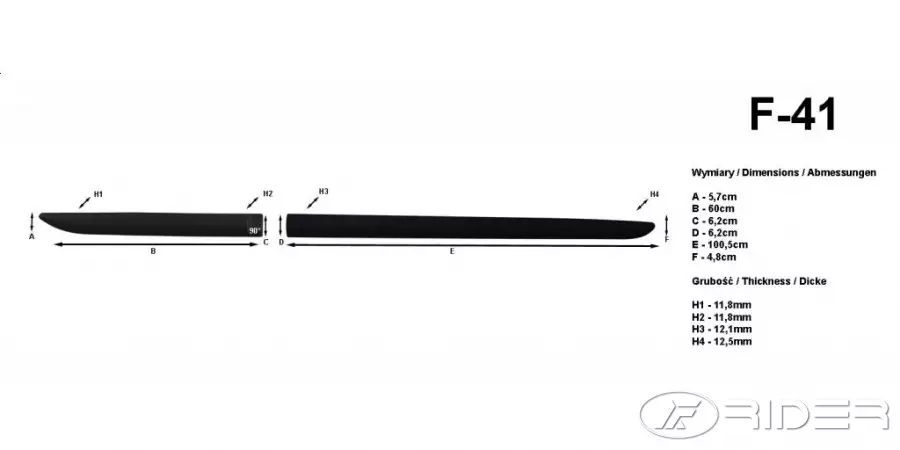 фото №10, Mitsubishi outlander iii накладки бічний