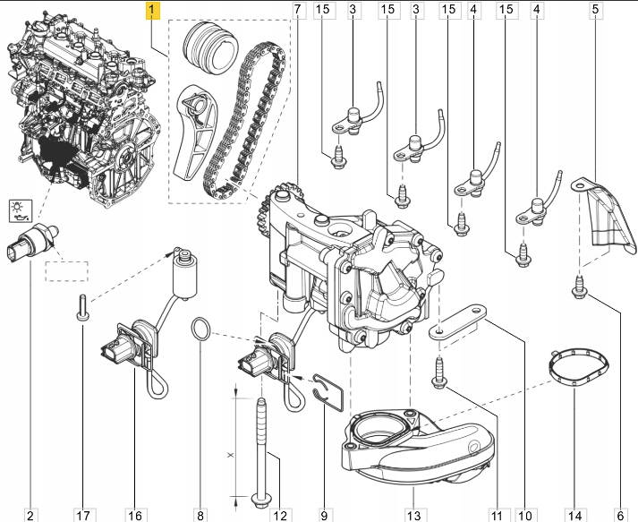 Оригинальный номер renault набор привода насоса масла renault 1.2 tce оригинал Цена