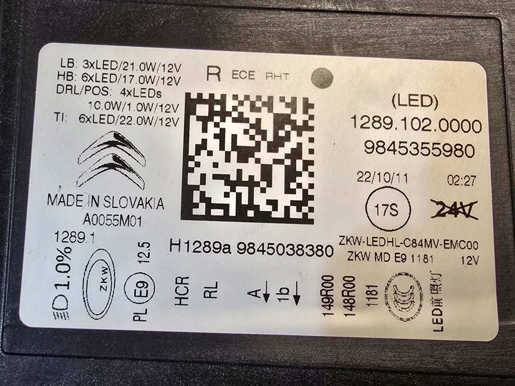 фото №10, Citroen c5 aircross lift фара правый full led