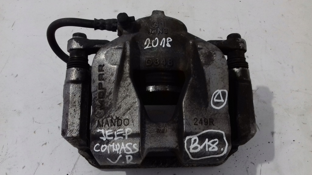 фото №1, Jeep compass ii суппорт тормозной правый перед 2016- mando 249r