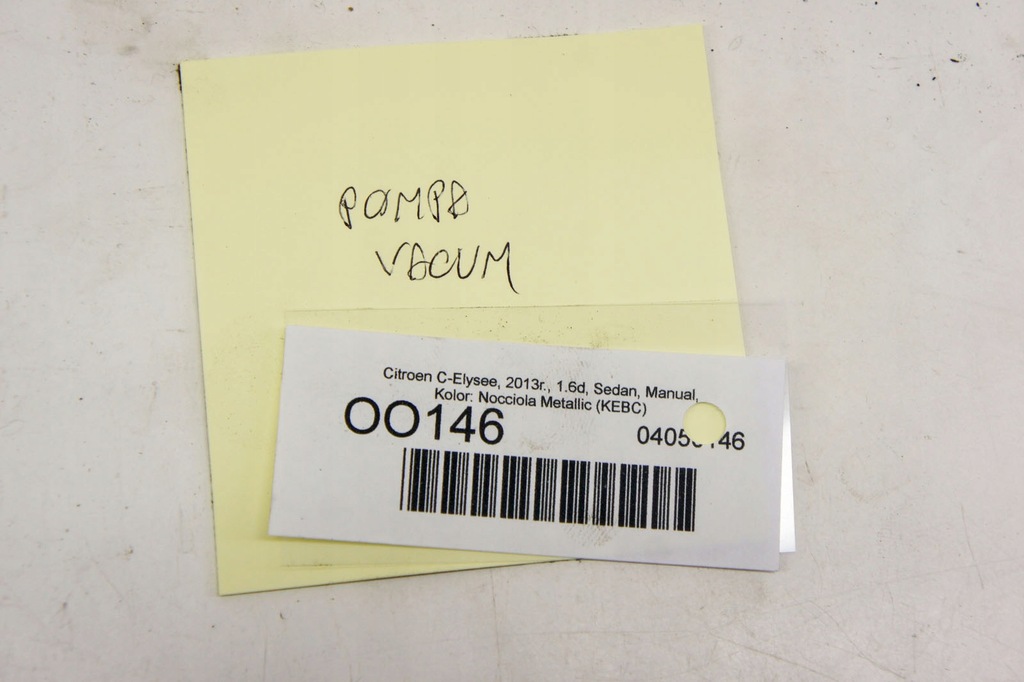 фото №5, Oo146 citroen c-elysee ii 1.6d насос вакуум