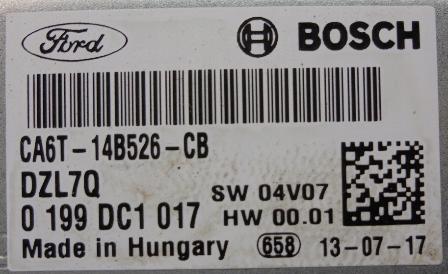 фото №4, Ford fiesta mk7 1.0 eco набор стартовый блок управления