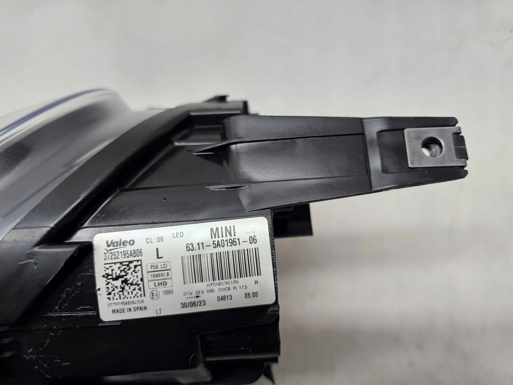 Mini cooper f55 f56 рестайлінг  lci фара перед ліва full led чорний  чорна 5a01961 Зі Шроту