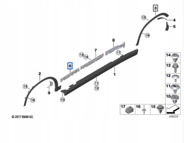 фото №5, Молдинг накладка порог bmw x2 f39 18-