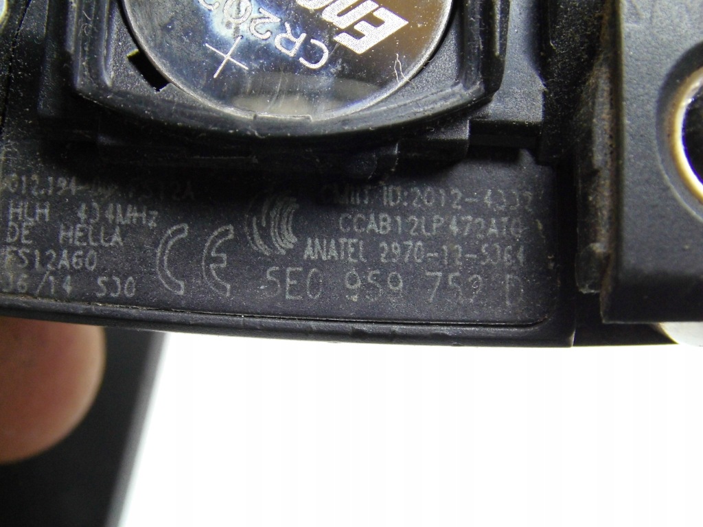 фото №11, Замок запалювання ключ вкладка 1k0905851 5q0905865 skoda octavia iii 5e оригінал