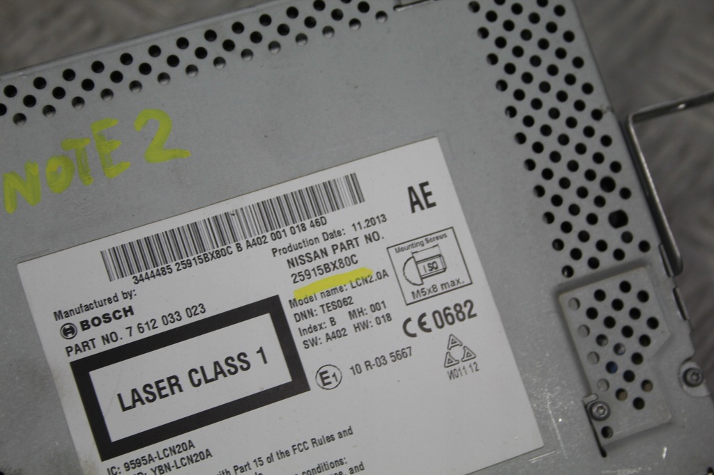 фото №5, Радио navi nwaigacja nissan note ii 2 e12 25915bx80c