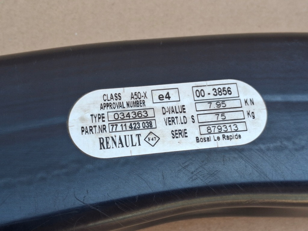 фото №6, Renault scenic 3 iii балка фаркоп буксирувальний оригінал 7711423038