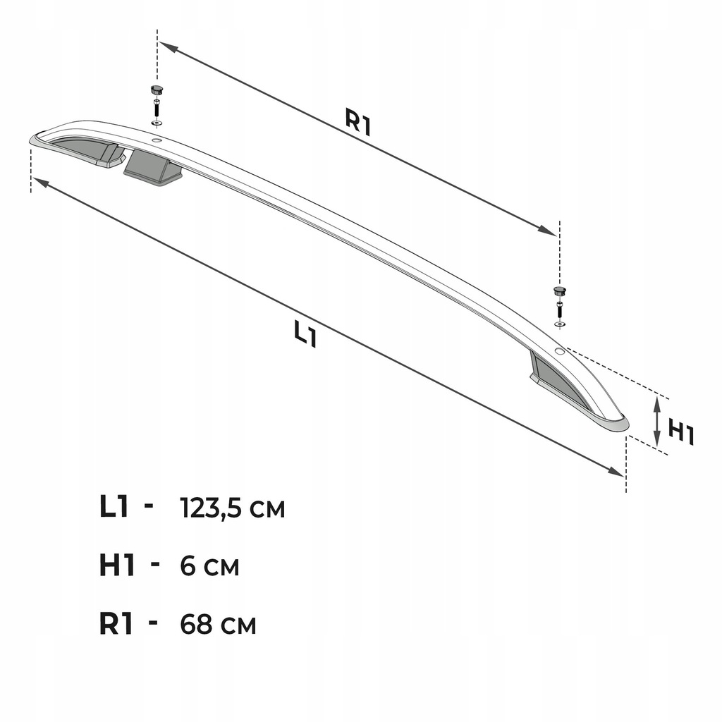 фото №8, Рейлінги дахові багажник do fiat panda cross iii 2014-