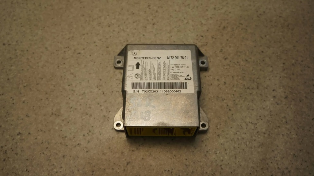 фото №1, Датчик подушек подушка безопасности a1729017601 mercedes slk w172 r172