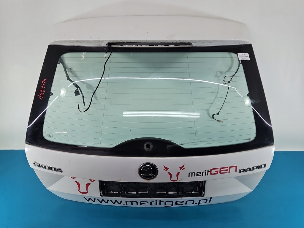 фото №1, Кришка багажника задня скло skoda rapid spaceback kombi білий lf9e