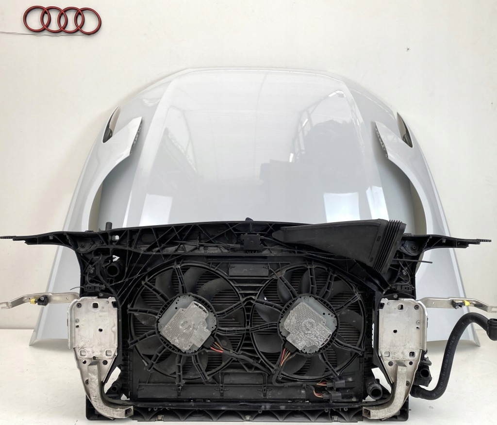 фото №6, Audi a6 4g c7 бампер капот pas лампи full led перед комплект білий