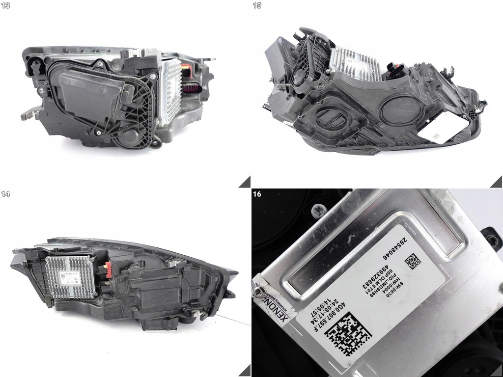 фото №11, Audi a7 s7 4g8 c7 lift 14-18 лампа full led левая перед комплектная usa