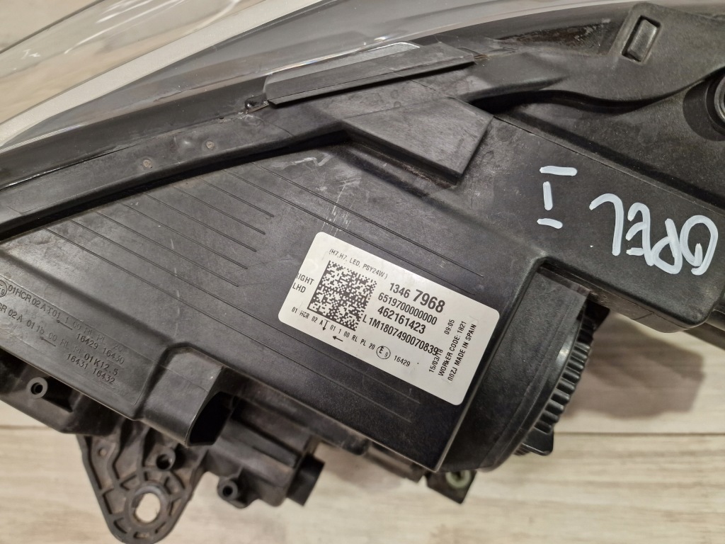 фото №7, Лампа правая правый перед передняя opel crossland x