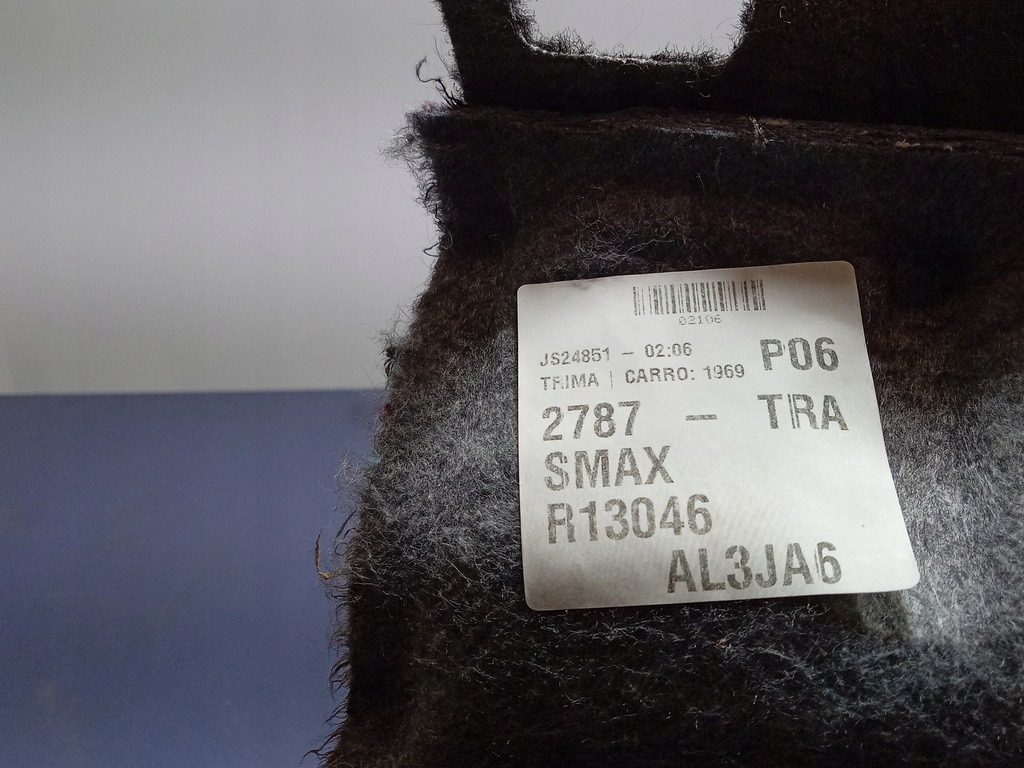 фото №7, Ford s-max mk2 обшивка коврик пол 2 ряд