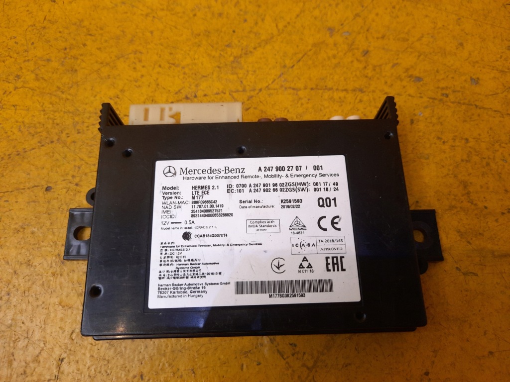 фото №1, Mercedes w247 w177 модуль telematic a2479002707
