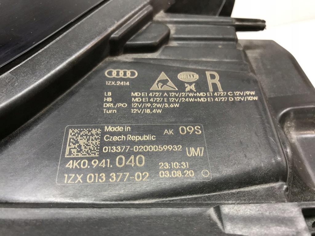 фото №13, Audi a6 c8 4k0 full led лампа правая перед передняя фара 4k0941040