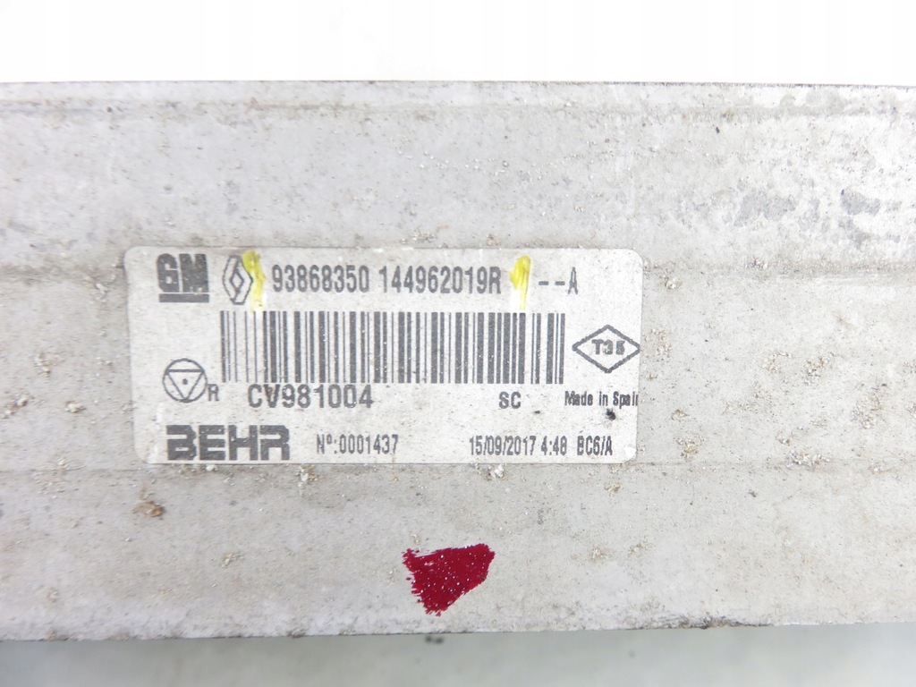 фото №6, Интеркулер renault trafic iii 1.6 dci 93868350 144962019r