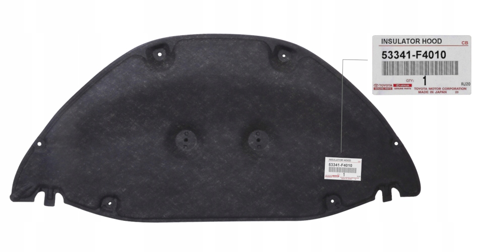 фото №1, Шумоизоляция капот toyota ch-r 2016- 53341f4010