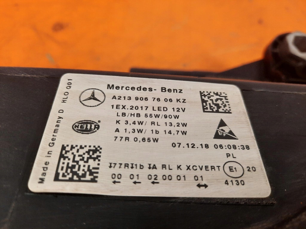 фото №6, Mercedes e-klasa w213 16-23 фара правый перед a2139087606