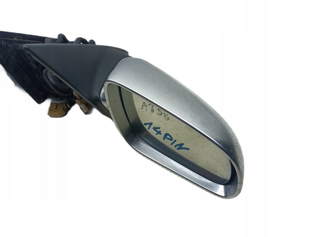 фото №9, Audi a8 s8 d3 зеркало хром алюминий наружное 14pin оригинал oryg