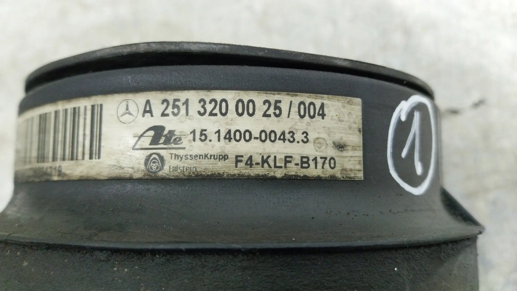 фото №7, Подушка подвеска пневмоподушка уровень a2513200425 mercedes r w251 4matic