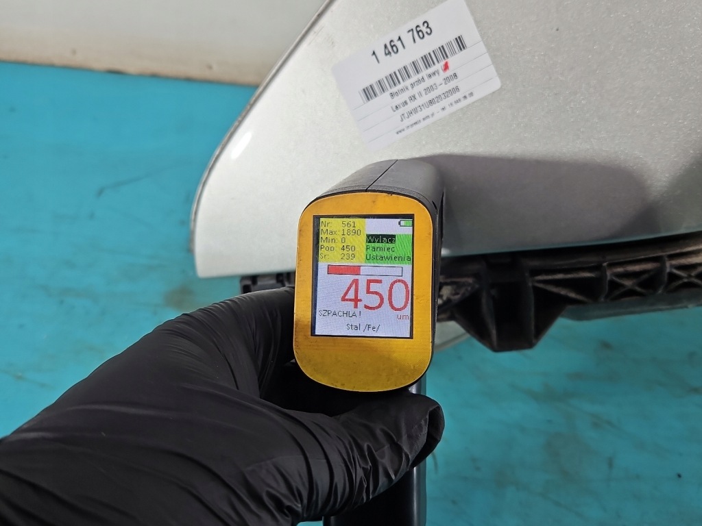 Крыло  перед левое  lexus rx 2 03-08 серебристый 1c0 Цена