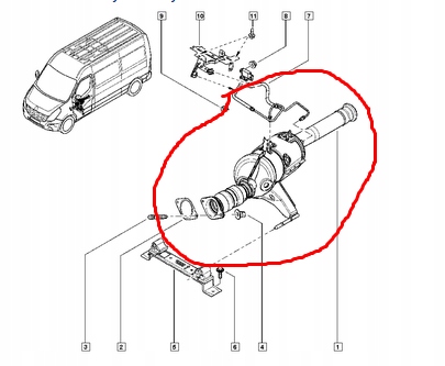 фото №8, Nissan nv400 opel movano b2.3 163km 170km dpf dpf fap каталізатор гасник