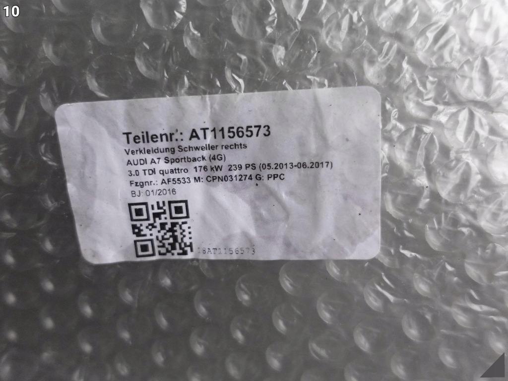 Audi a7 4g8 c7 рестайлінг  14-18 поріг молдинг накладка ліва колір a2a2 Доставка