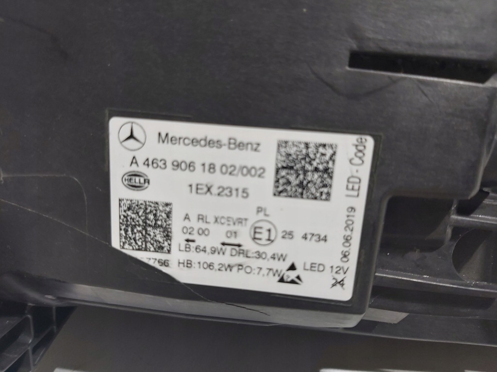 фото №11, Лампа права ліва перед mercedes g klasa w 463 lift a4639061802