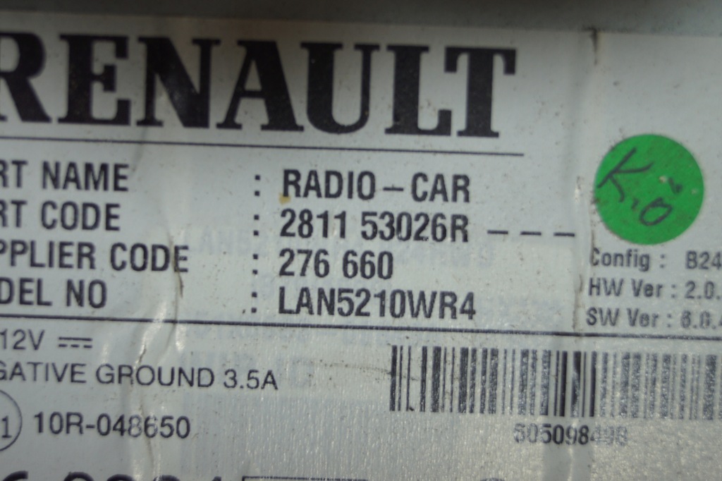 фото №9, Радио навигация renault clio iv 281153026r