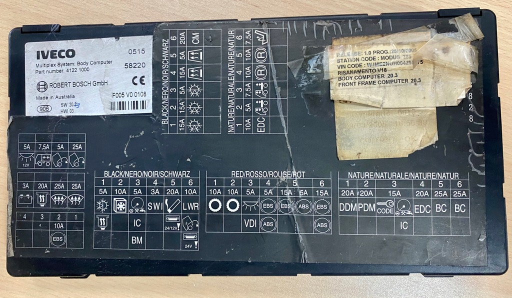 фото №3, 41221000 iveco stralis кузов блок управления
