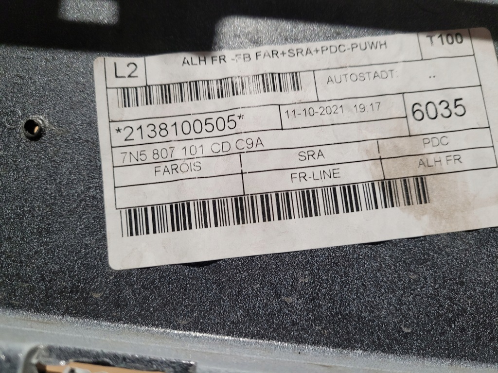 фото №11, Seat alhambra 2 ii 7n5 10-20 бампер передний перед