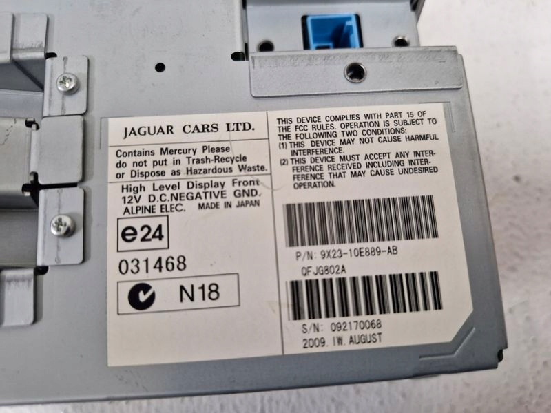 фото №6, Jaguar xf x250 1 i дисплей екран навігації 9x23-10e889-ab