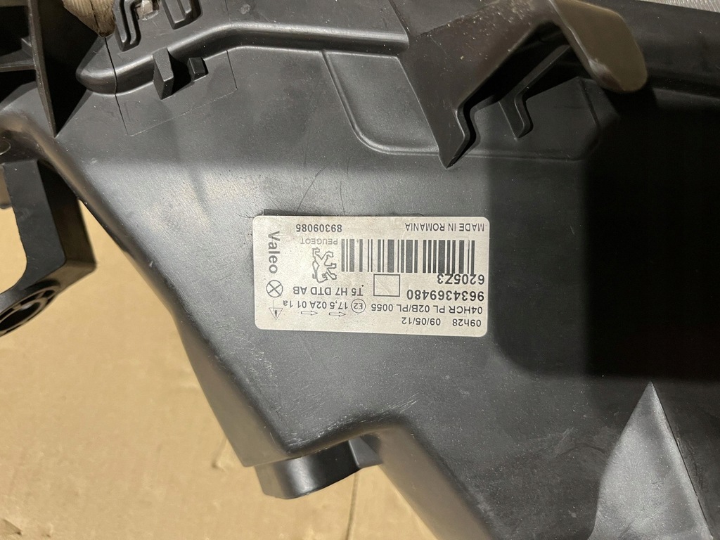 фото №9, Peugeot 307 лампа правий перед 9634369480